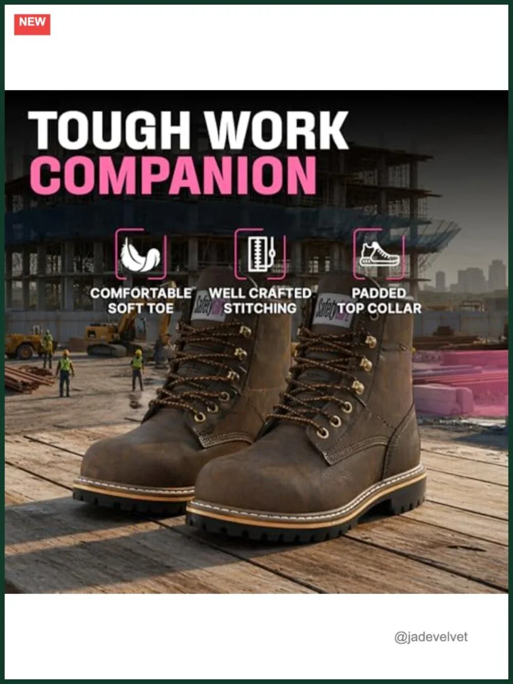 Steel Toe Logger Boot with Water-Resistant Nubuck Upper